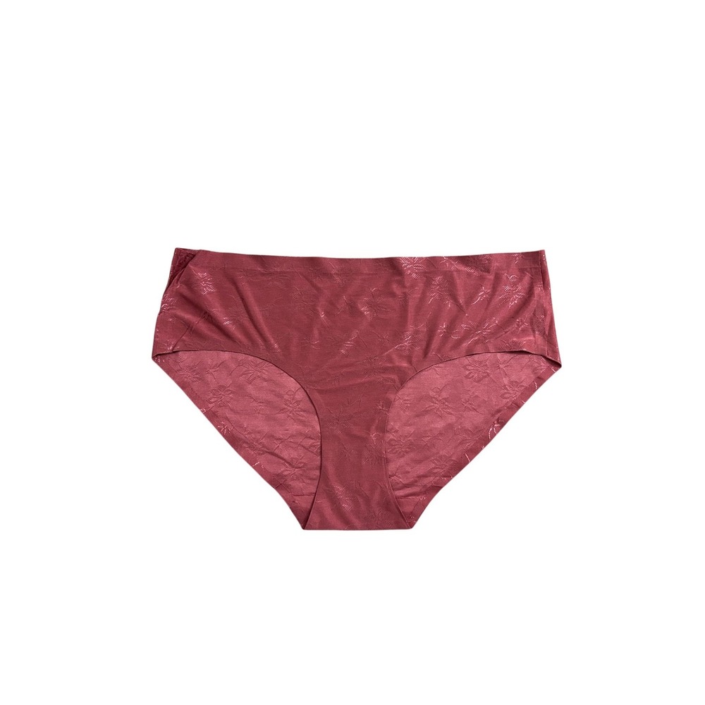 Daisy Fuentes Seamless Hipster Premium‎ Panties Women XL Rose Floral No Show NWT